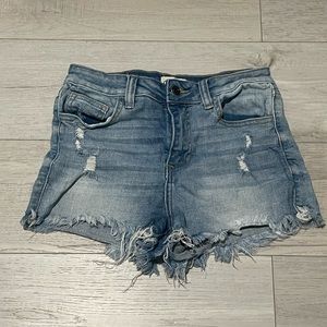 CELLO jeans, blue jean shorts.